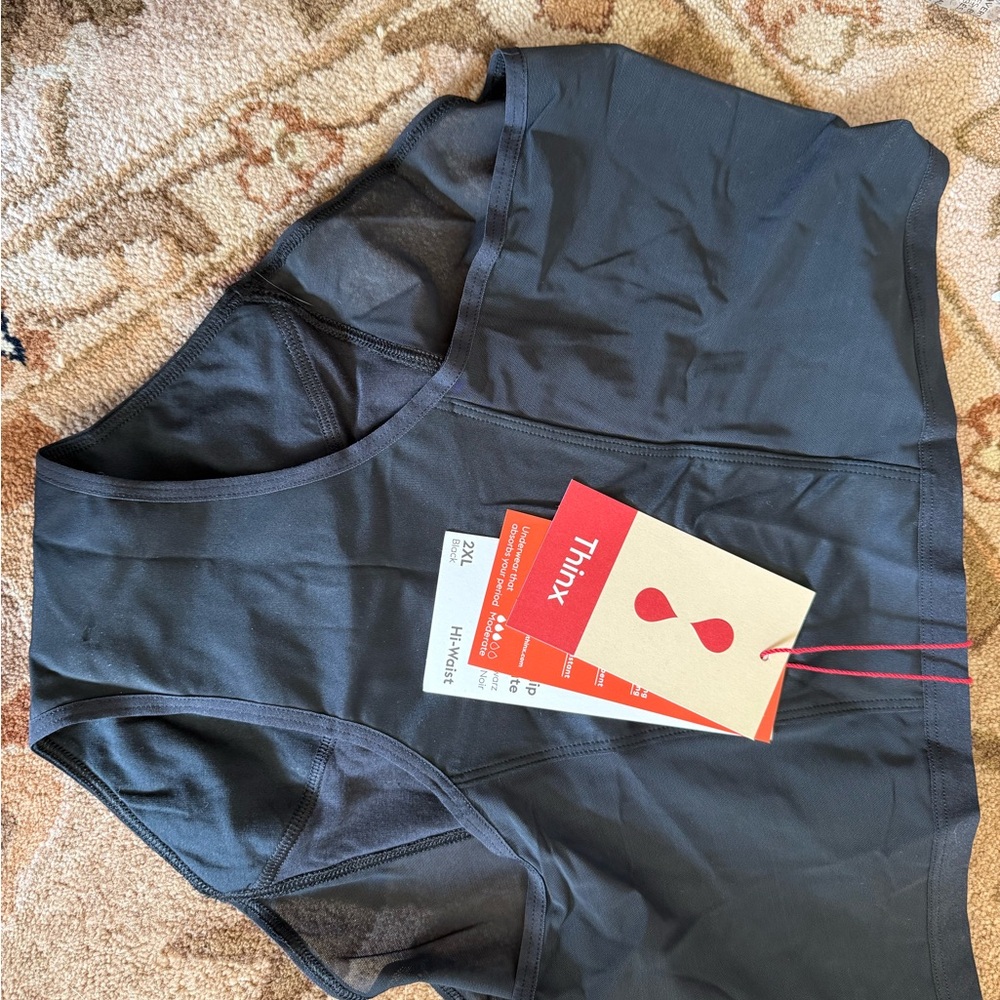 Thinx Black High-Waist Period Panty